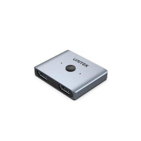 Unitek 8K HDMI 2.1 Bi-Directional Switch 2 In 1 Out / 1 In 2 Out, Space Grey - Zapcart Technology Qatar