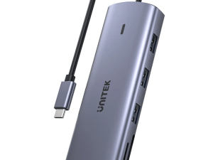 UNITEK 9 In 1 USB C Ethernet Hub with Dual Monitor, 100W PD and Dual Card Reader (D1113A) - Zapcart Technology Qatar
