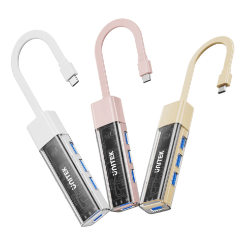 Unitek Bi-Directional USB-C/A 4 Port Hub with Detachable Cable - Zapcart Technology Qatar