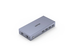 Unitek HDMI 4K 60Hz KVM Switch 2 In 1 out with 4-Port USB2.0 Hub, Grey - Zapcart Technology Qatar