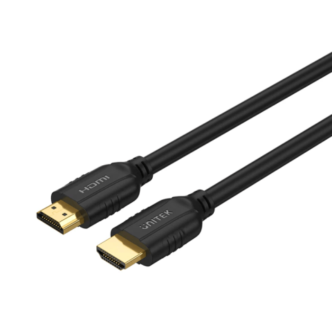 UNITEK HDMI M to M, High Speed HDMI Cable With Ethernet, OD:7.3mm, COPPER CLAD Version 2.0, Support 4K60Hz, 30AWG (C11079BK-1.5M | C11079BK-3M | C11079BK-5M | C11079BK-10M) - Zapcart Technology Qatar
