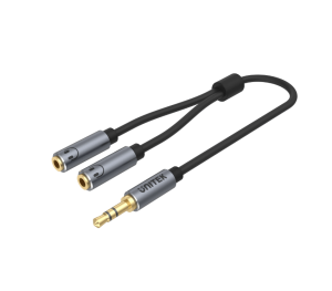 UNITEK Headphone Splitter For Dual Headphone (3.5mm Plug to Dual 3.5mm Jack) Stereo Audio Cable - Zapcart Technology Qatar
