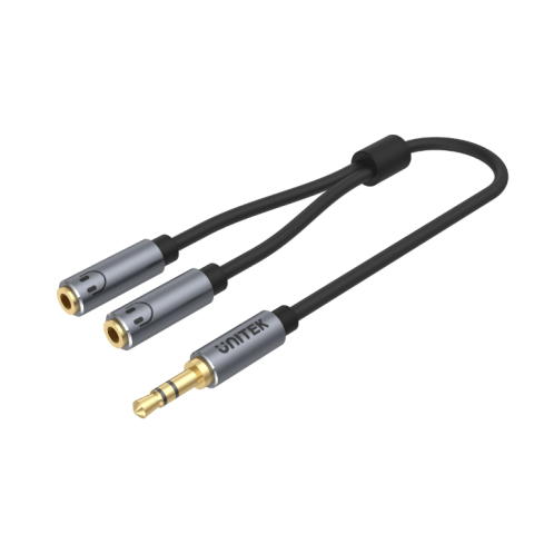 UNITEK Headphone Splitter For Dual Headphone (3.5mm Plug to Dual 3.5mm Jack) Stereo Audio Cable - Zapcart Technology Qatar