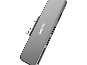 UNITEK uHUB H6+ 6-in-2 USB 3.0 Hub for Surface Pro with Dual Monitor and Dual Card Reader (D1021A) - Zapcart Technology Qatar
