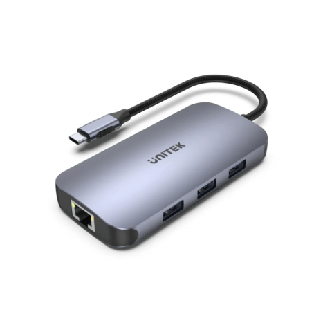 UNITEK uHUB N9+ 9-in-1 USB-C Ethernet Hub with HDMI, 100W Power Delivery and Dual Card Reader - Zapcart Technology Qatar