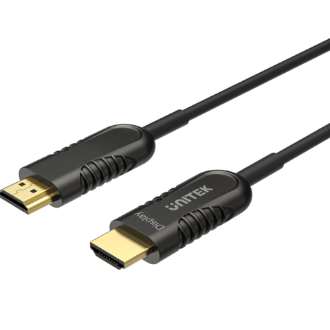UNITEK Ultrapro HDMI2.0 Active Optical Cable (Support VR and 3D display, 4K@60Hz, Supports ARC, HEC and CEC) - Zapcart Technology Qatar
