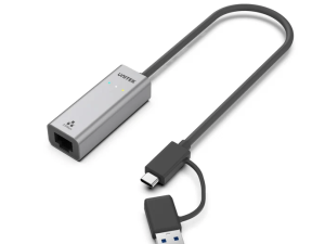 Unitek USB-C to 2.5G Ethernet Adapter with USB-A Adapter, Space Grey - Zapcart Technology Qatar