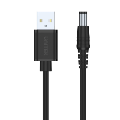UNITEK USB to DC 5.5 Power Cord (Y-C4046BK) - Zapcart Technology Qatar