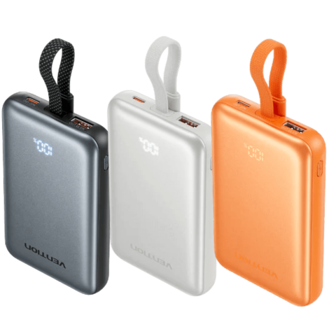 Vention 10000mAh Magnetic Wireless Powerbank with Built-in USB-C 22.5W - Zapcart Technology Qatar