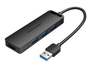 Vention 4-Port USB 3.0 Hub With Power Supply 0.15M Black - Zapcart Technology Qatar