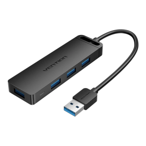 Vention 4-Port USB 3.0 Hub With Power Supply 0.15M Black - Zapcart Technology Qatar