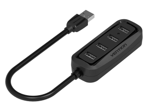 Vention 4 Ports USB2.0 HUB Black - Zapcart Technology Qatar