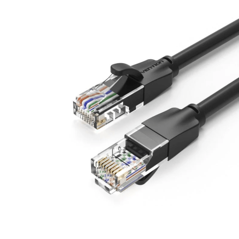Vention Cat.6 UTP Patch Cable Black - Zapcart Technology Qatar