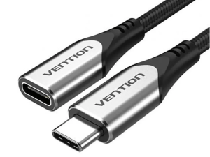 Vention Cotton Braided USB-C 3.1 Extension Cable 1M Gray - Zapcart Technology Qatar