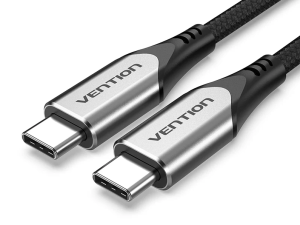 Vention Cotton Braided USB-C to USB-C 3.1 Cable 1.5M Gray - Zapcart Technology Qatar