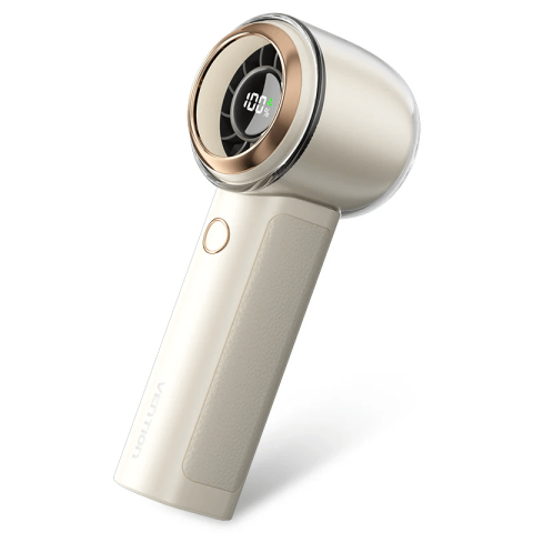 Vention Handheld High-Speed Fan (USB 5V Speed(1-100)Adjustable Handheld High-Speed Fan LED Display Type) - Zapcart Technology Qatar