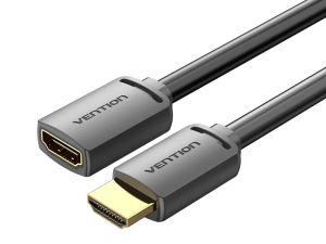 Vention HDMI-A Male to HDMI-A Female 4K HD Cable PVC Type 1.5M Black - Zapcart Technology Qatar
