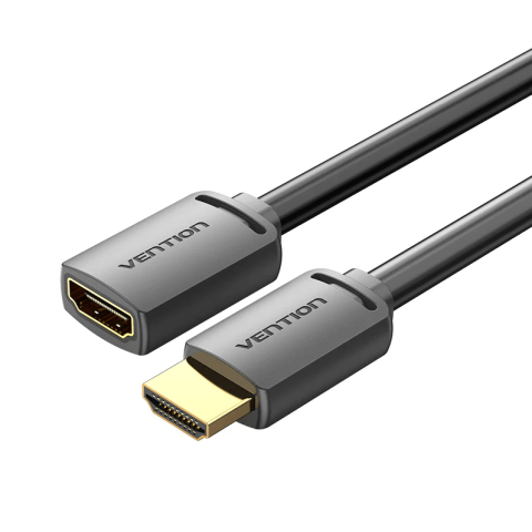 Vention HDMI-A Male to HDMI-A Female 4K HD Cable PVC Type 1.5M Black - Zapcart Technology Qatar