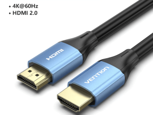 VENTION HDMI Male to Male 4K HD Cable Aluminum Alloy Type Blue - Zapcart Technology Qatar