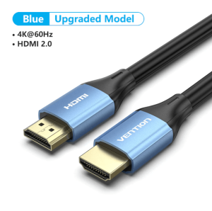 VENTION HDMI Male to Male 4K HD Cable Aluminum Alloy Type Blue - Zapcart Technology Qatar