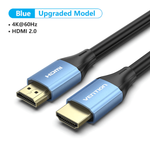 VENTION HDMI Male to Male 4K HD Cable Aluminum Alloy Type Blue - Zapcart Technology Qatar