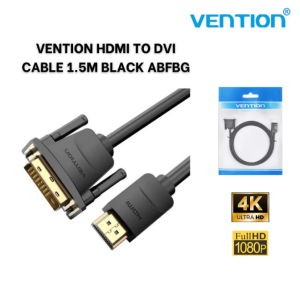 Vention HDMI to DVI Cable 1.5M Black - Zapcart Technology Qatar