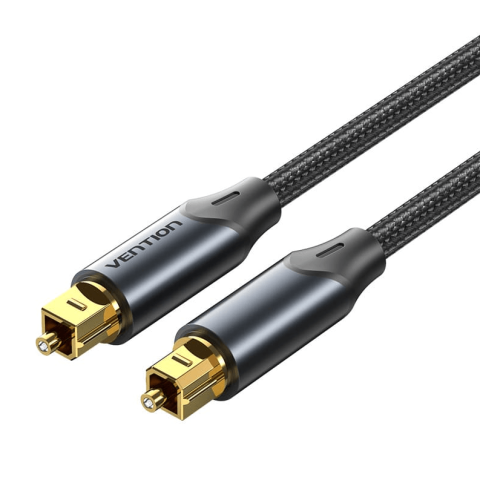 Vention Optical Fiber Audio Cable Aluminum Alloy Type 2M Black - Zapcart Technology Qatar