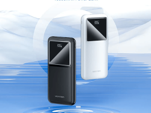 Vention Powerbank 10000mAh Fast Charge (22.5W Black Micro-USB + USB-C + USB-A + USB-A LED Display Type) - Zapcart Technology Qatar