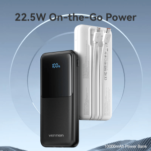 Vention Powerbank 10000mAh with Build-in Lightning and Type C (3C Approved) - Zapcart Technology Qatar