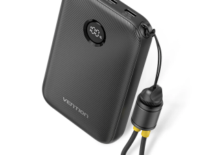 Vention Powerbank 10000mAh with Built-in USB-C 22.5W - Zapcart Technology Qatar