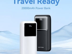 Vention Powerbank 20000mAh Fast Charge (22.5W Black Micro-USB + USB-C + USB-A + USB-A LED Display Type) - Zapcart Technology Qatar