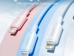 VENTION USB 2.0 Type-A Male to Lightning Male 2.4A Cable PVC Type - Zapcart Technology Qatar