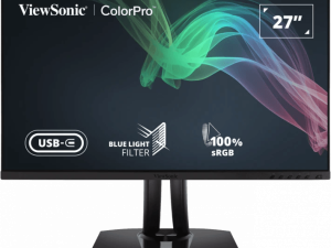 ViewSonic 27" 4K UHD Pantone Validated 100% sRGB & Factory Pre-Calibrated Monitor with 60W USB-C - VP2756-4K - Zapcart Technology Qatar