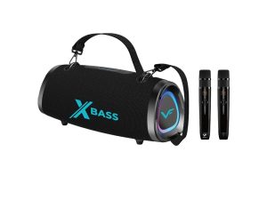 Vinnfier Tango XT310 200W Portable X-Bass Wireless Karaoke Speaker with 2 Microphone DSP Bluetooth Speaker - Zapcart Technology Qatar