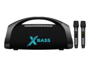 Vinnfier Tango XT710 400W X-Bass Portable Party Karaoke Speaker with 2 Wireless Mic Bluetooth Speaker - Zapcart Technology Qatar