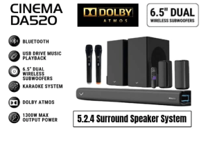 Vinnfier VF Hyperbar Cinema DA520 1300W Dolby Atmos 5.2.4 Soundbar with Bluetooth Karaoke System Speaker Soundbar - Zapcart Technology Qatar
